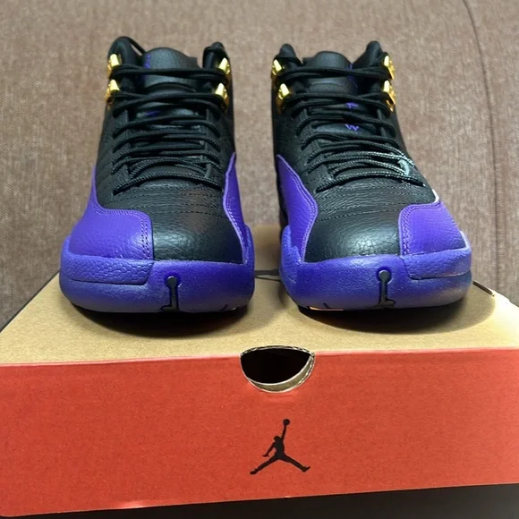 Jordan AJ12 Retro Black/Field Purple CT8013-057 - Picture 6 of 7